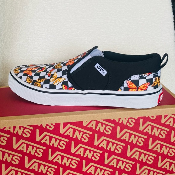 Vans  Asher Butterfly Girls' Slip-On Shoes size 6 new with box.  #11 - Picture 5 of 10